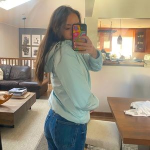 Polo Baby Blue REVERSIBLE Windbreaker Hoodie